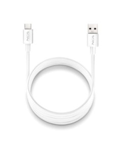 NGS CABLE CARGA RAPIDA USB-A A USB-C 1M BLANCO