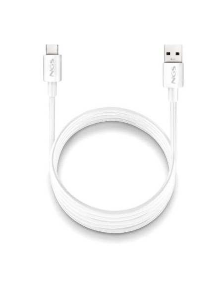 NGS CABLE CARGA RAPIDA USB-A A USB-C 1M BLANCO