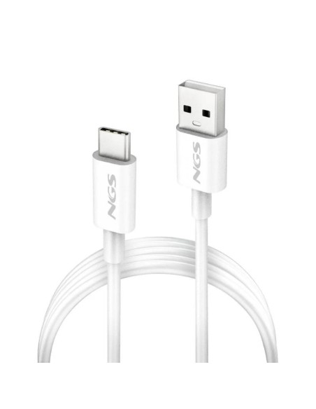 NGS CABLE CARGA RAPIDA USB-A A USB-C 1M BLANCO