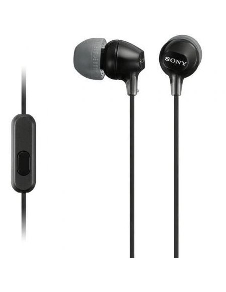 Auriculares Intrauditivos Sony MDR-EX15AP/ con Micrófono/ Jack 3.5/ Negros