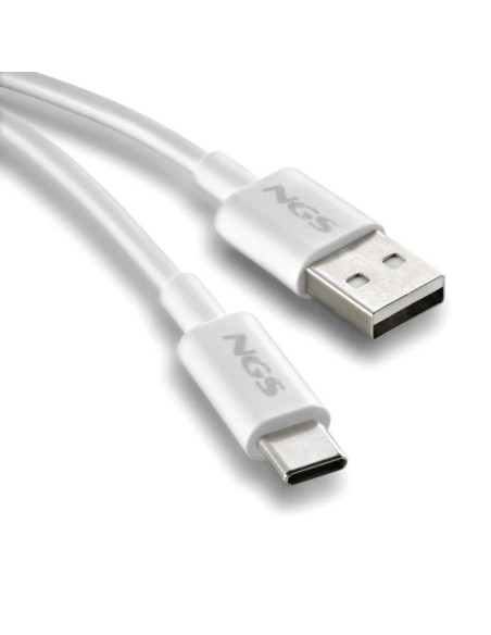 NGS CABLE CARGA RAPIDA USB-A A USB-C 1M BLANCO