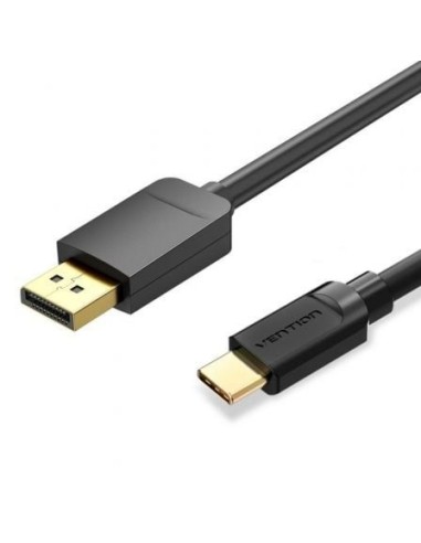 Cable Conversor Vention CGYBH/ USB Tipo-C Macho - DisplayPort Macho/ 2m/ Negro