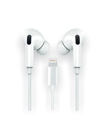 Auriculares Intrauditivos Tech One Tech earTECH HOP TEC1202/ con Micrófono/ Lightning/ Blancos