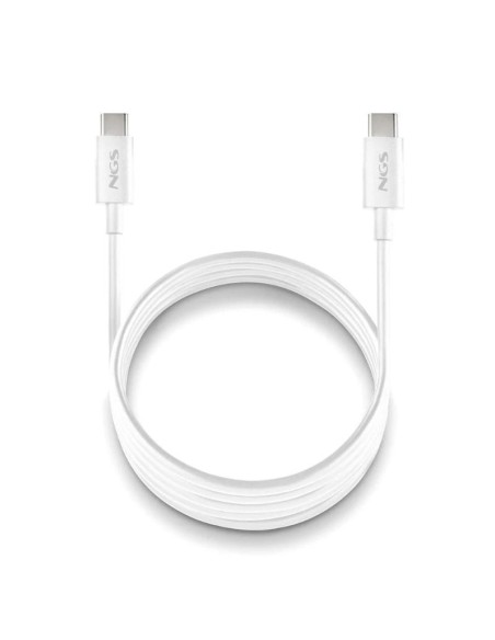NGS CABLE CARGA RAPIDA USB-C A USB-C 1M BLANCO