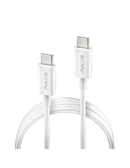 NGS CABLE CARGA RAPIDA USB-C A USB-C 1M BLANCO