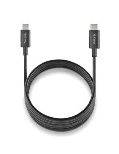 NGS CABLE CARGA RAPIDA USB-C A USB-C 1M NEGRO
