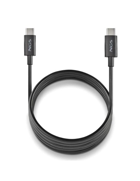 NGS CABLE CARGA RAPIDA USB-C A USB-C 1M NEGRO