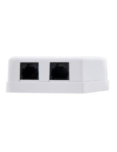 Nanocable Roseta Superficie CAT'6 UTP 2Tomas Blanc