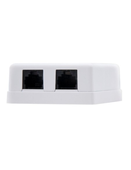 Nanocable Roseta Superficie CAT'6 UTP 2Tomas Blanc