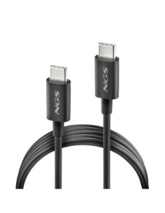 NGS CABLE CARGA RAPIDA USB-C A USB-C 1M NEGRO 2