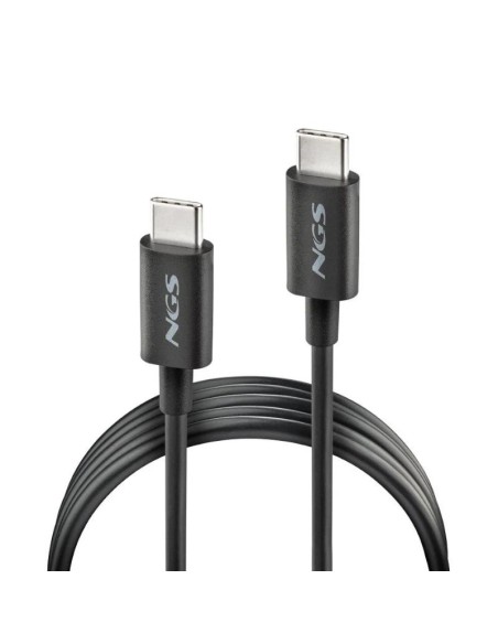 NGS CABLE CARGA RAPIDA USB-C A USB-C 1M NEGRO