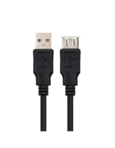 Nanocable Cable USB 2.0 Tipo-A M/H P Negro 1m 2