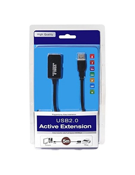 Nanocable Cable USB 2.0 Prolong.Amplificador M/H5M