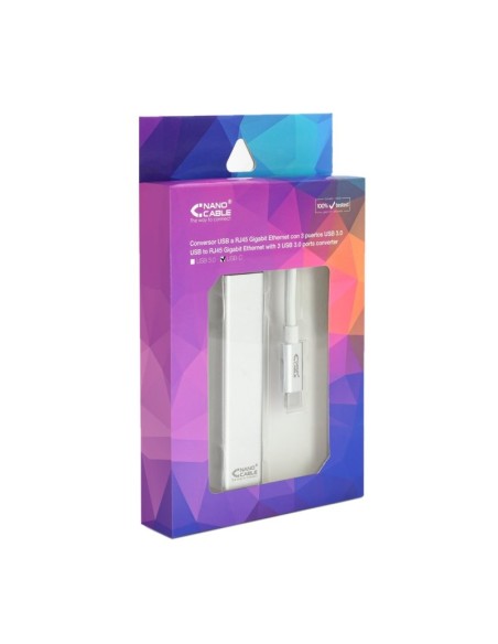 Nanocable Conversor USB-C Ethernet +3xUSB 3'0