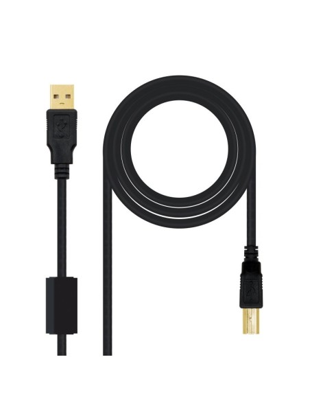 Nanocable Cable USB 2.0 Impresora Ferrita  2.0 M