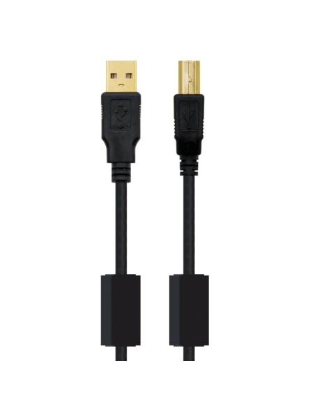 Nanocable Cable USB 2.0 Impresora  Ferrita 5 M