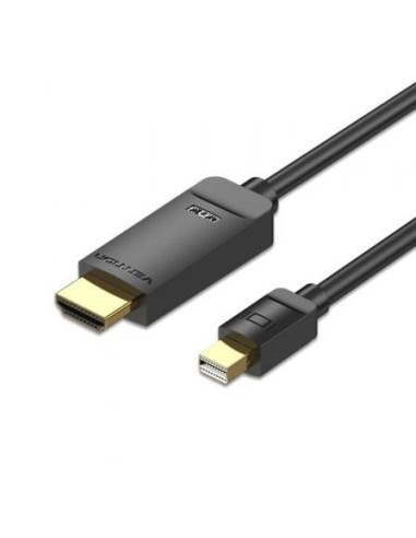 Cable Conversor Vention HAHBG/ Mini DisplayPort Macho - HDMI Macho/ 1.5m/ Negro