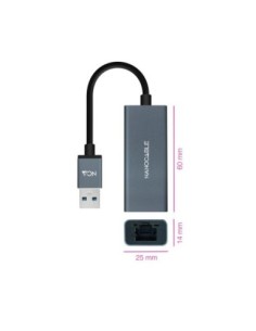 Nanocable Conversor USB 3'0 A Ethernet Gigabit