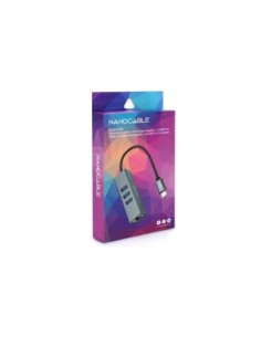 Nanocable Conversor USB-C Ethernet +3xUSB 3'0 2