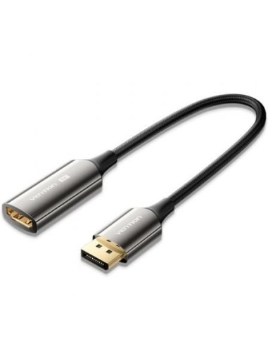 Cable Conversor Vention HFNBC/ DisplayPort Macho - HDMI Hembra/ 25cm/ Negro