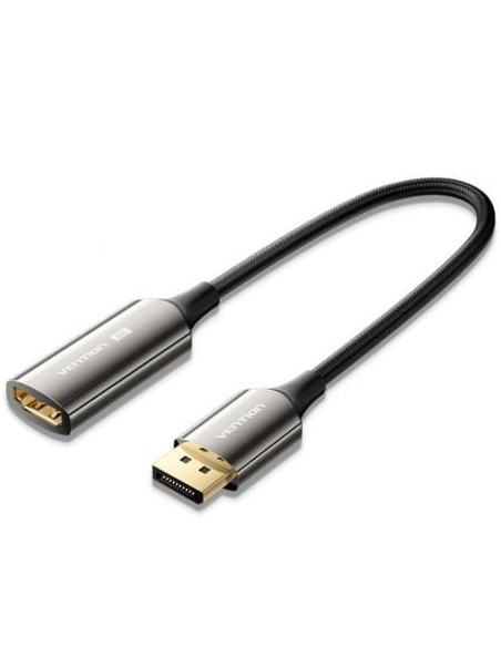 Cable Conversor Vention HFNBC/ DisplayPort Macho - HDMI Hembra/ 25cm/ Negro