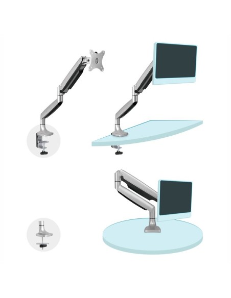 TooQ Soporte mesa incli/gira 1 brazo 13" a 32"