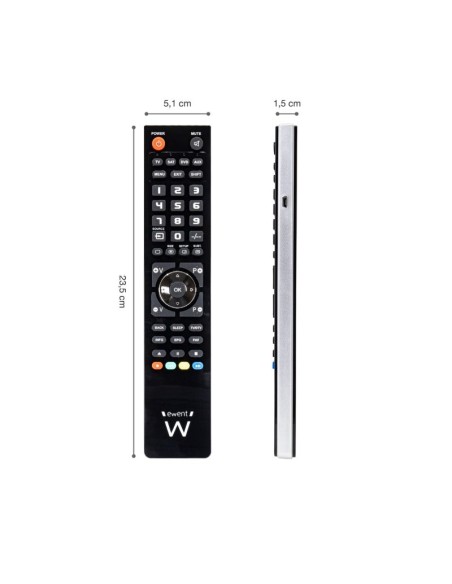 EWENT EW1570 Mando TV 4 en 1 programable x cable