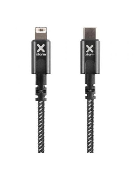 Cable USB Tipo-C Lightning Xtorm CX2041/ USB Tipo-C Macho - Lightning Macho/ Hasta 60W/ 480Mbps/ 3m/ Negro