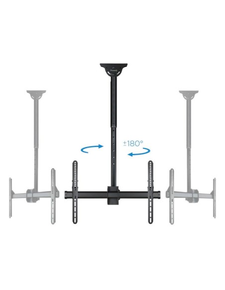 Tooq LPCE1170TSLI-B Soporte techo TV 37"-70" Negro