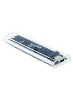 Tooq Caja Externa SSD M2 NGFF/NVMe Transparente