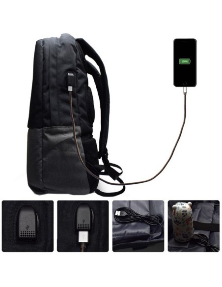EWENT EW2529 Mochila 17.3" + Puerto usb