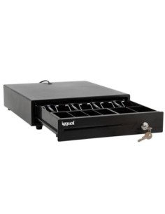iggual Cajón Portamonedas IRON-10 38cm 4+6 negro 2