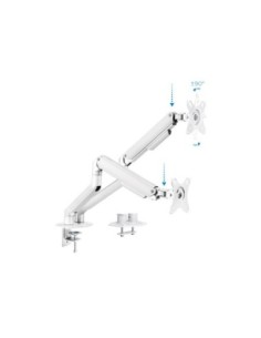 Tooq DB4132TNR-W Soport.mesa 2 monitor/tv 17-32" B 2