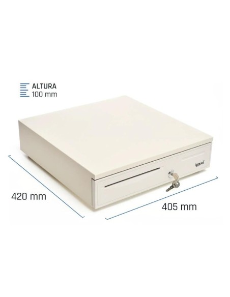 iggual Cajón Portamonedas IRON-50W 42cm 5+8 blanco
