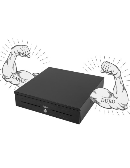 iggual Cajón portamonedas IRON-HD 41cm 5+8 negro