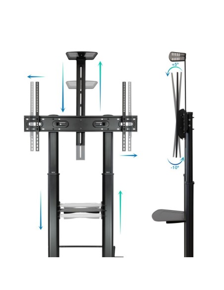 Tooq FS20400HM-B Soporte suelo 60"-100" regulable