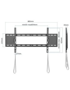 iggual SPTV86 Soporte TV pared Fijo 43"-90" 80kg 2