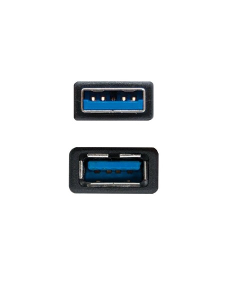Nanocable Cable USB 3'0 Tipo A/M-A/H Negro 1'0 m