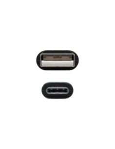 Nanocable Cable USB 2'0 3A Tipo USB-C/M-A/M 0'5 M 2
