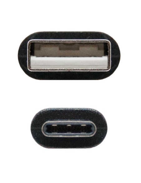 Nanocable Cable USB 2'0 3A Tipo USB-C/M-A/M 2 M