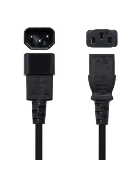 Nanocable Cable Alimentacion CPU' C13/H-C14/M' 3'M