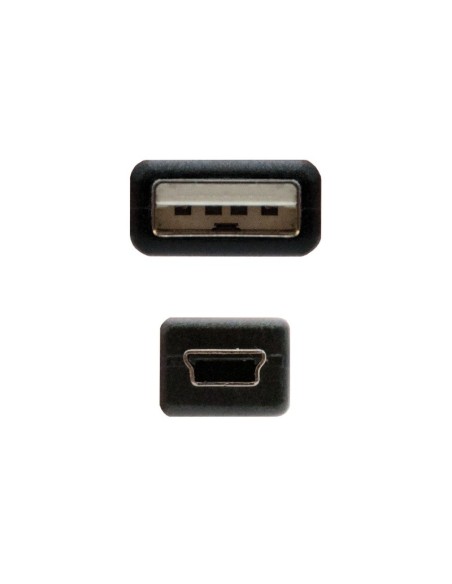 Nanocable Cable USB 2'0' A/M-Mini B/M' negro' 0'5m