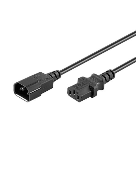 Ewent Cable alimentación VDE C14-C13' M/F' 1'80 m