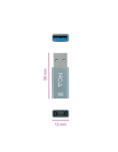 Nanocable Adaptador USB-A/M 3'1 GEN2 a USB-C/H