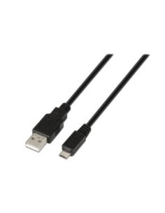 Aisens Cable USB 2'0 tipo A/M-Micro B/M negro 1'8m