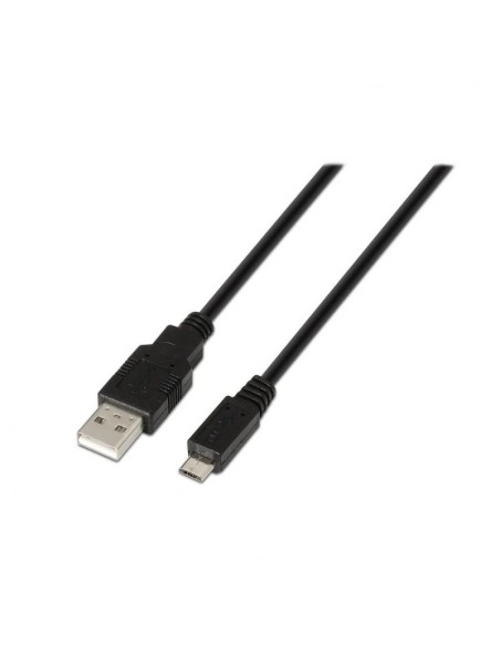Aisens Cable USB 2'0 tipo A/M-Micro B/M negro 1'8m