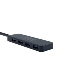Aisens Hub USB 3'0 tipo A/M-4xtipo A/H negro 30cm