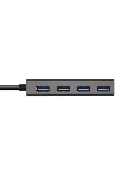 Aisens Hub USB 3'1 USB-C/M-4xTipo A/H gris' 15cm