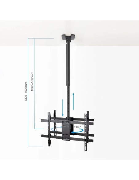 Tooq LPCE2286TSLI-XL-B Soporte techo 2 TV 43"-86"