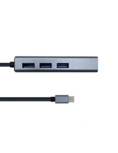 Aisens Conversor USB 3'1 Ethernet + 3 USB3'0 gris 2
